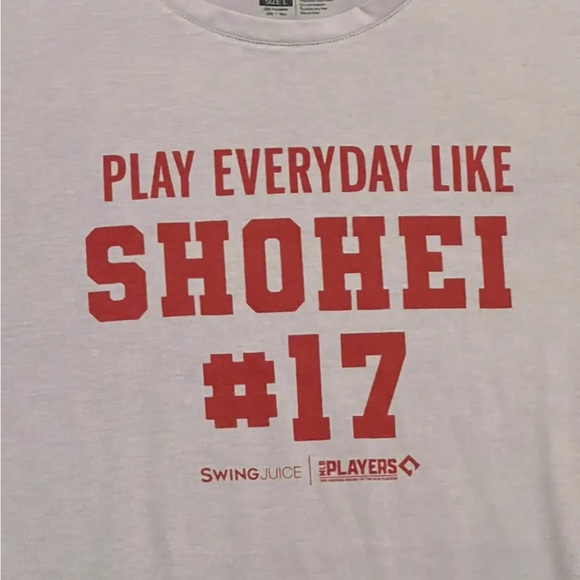 Shohei Ohtani Angels Japan Baseball T-Shirt Size XL MLB - Picture 2 of 2